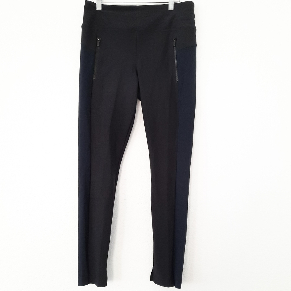 Athleta Black & Blue Stellar Tight Leggings M